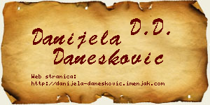 Danijela Danesković vizit kartica